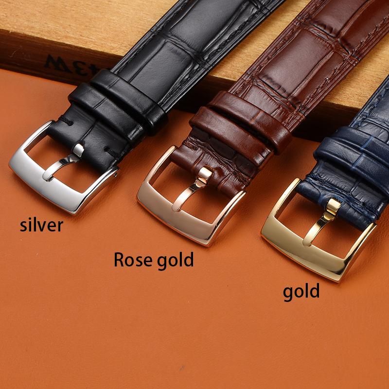 Классический кожаный ремешок для мужских часов Omega SEAMASTER DE VILLE 424 — фото 6