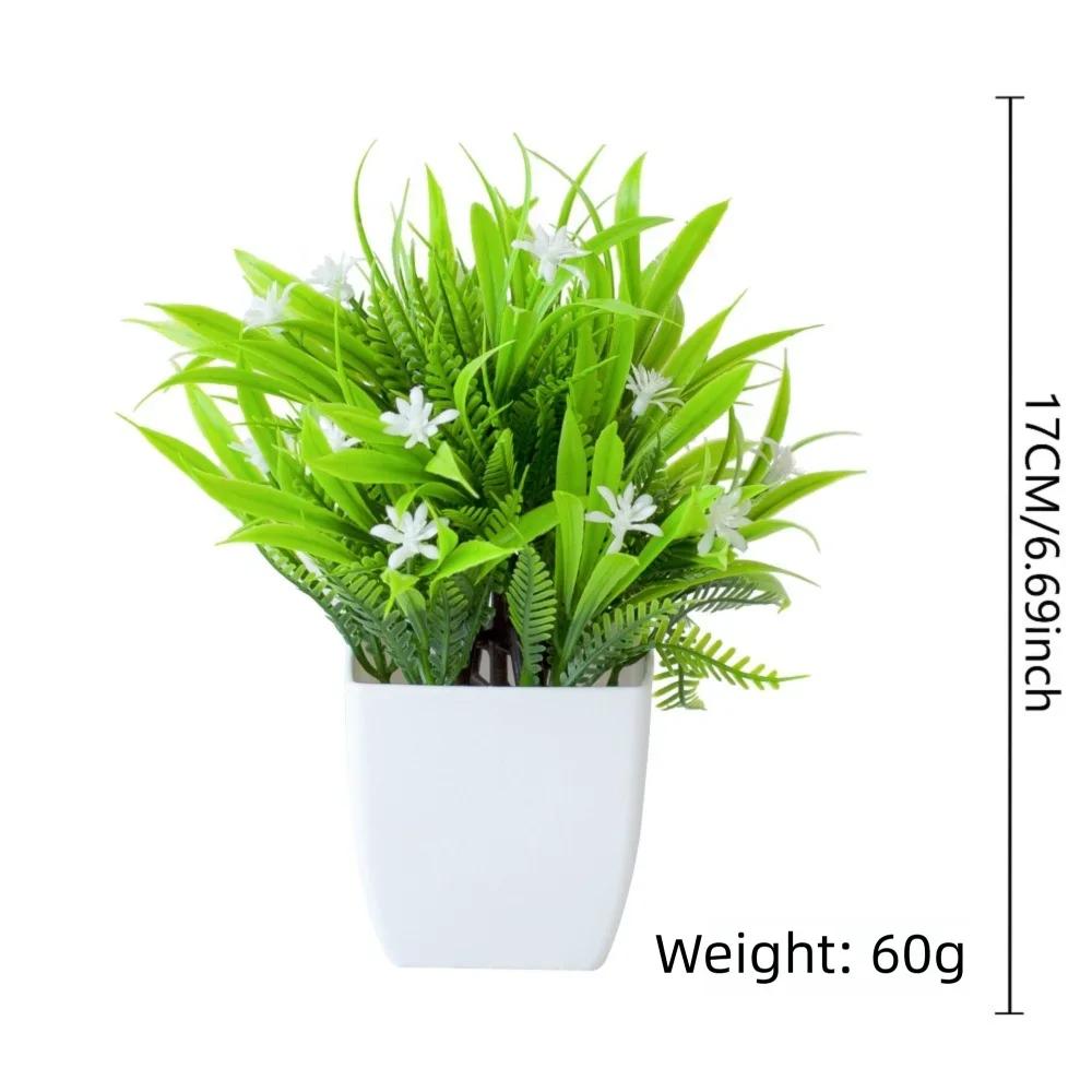 Mini Fake Potted Flowers Bonsai False Plants Artificial Flower Table Decor Simulated Tree Pot Plants Home Garden Decor