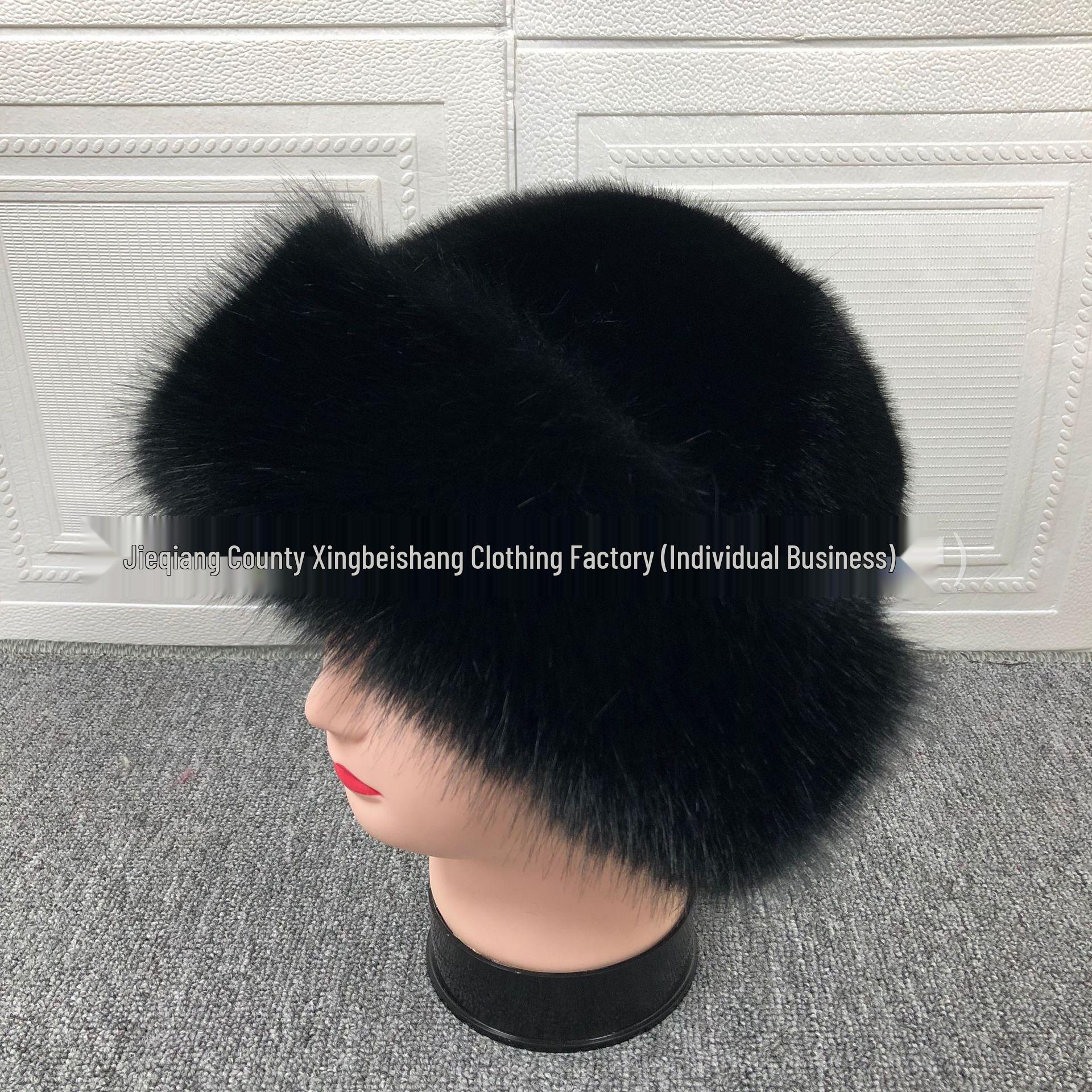 

2025 Плюшевая зимняя шапка из искусственного меха норки - Унисекс, Теплая, с широкими полями.