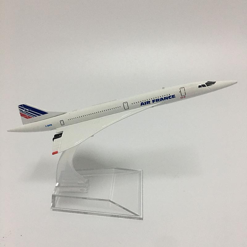Jason Tutu 16cm Concorde Airplane Model Aircraft Diecast Model Metal 1:400 Airplane Air Bus A380 Toy Gift Collection
