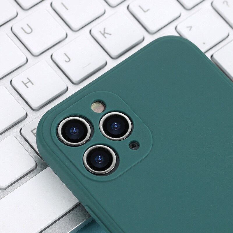 Candy color Solid Soft Liquid Silicone Case For iPhone 12 11 13 14 Pro Max Mini X Xr Xs SE 2 2020 6 6s 7 8 Plus Shockproof Cases