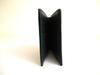 Authentic BVLGARI Black Emerald Green Leather Bifold Wallet Compact Wallet #a896  Refurbished