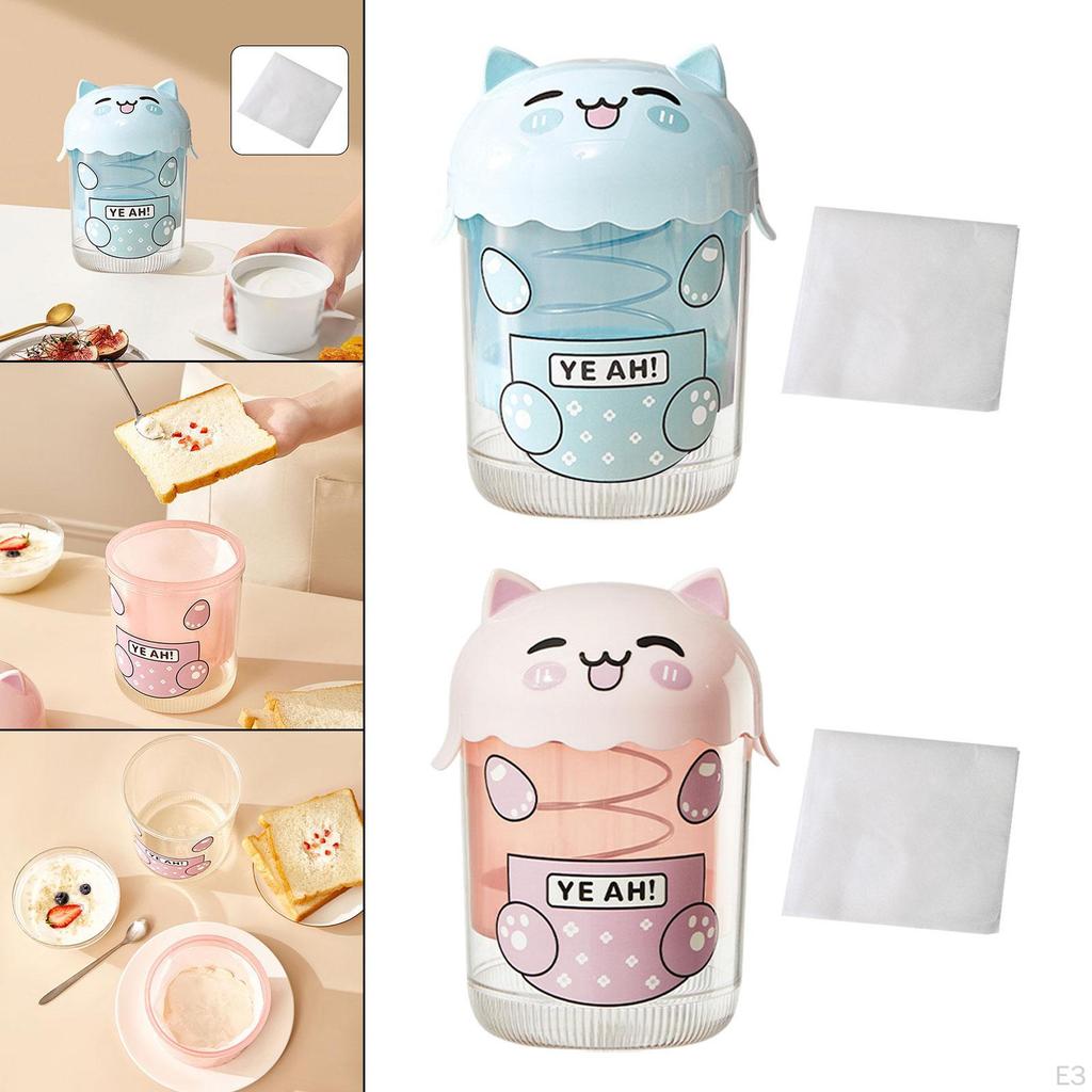 Greek Yogurt Strainer Maker Bowl Easy to Clean Basket Cat Shaped Filter Whey Separator for