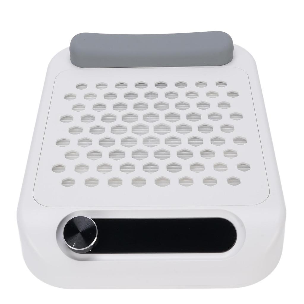 Nail Dust Collector with Silicone Arm Rest Reusable Filter LED Display Nail Vacuum Cleaner Brushless