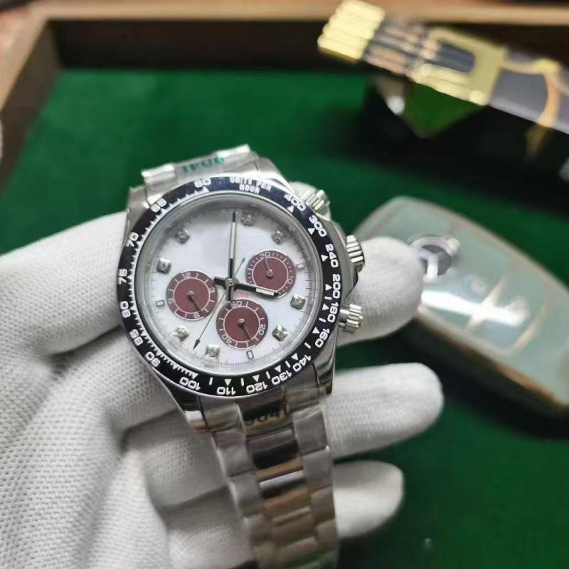 Laojia Daytona Yacht Panda Herren Multifunktions-Chronograph Automatik Uhr
