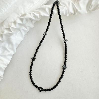Collier Fleuri Vénitien Noir NUOY