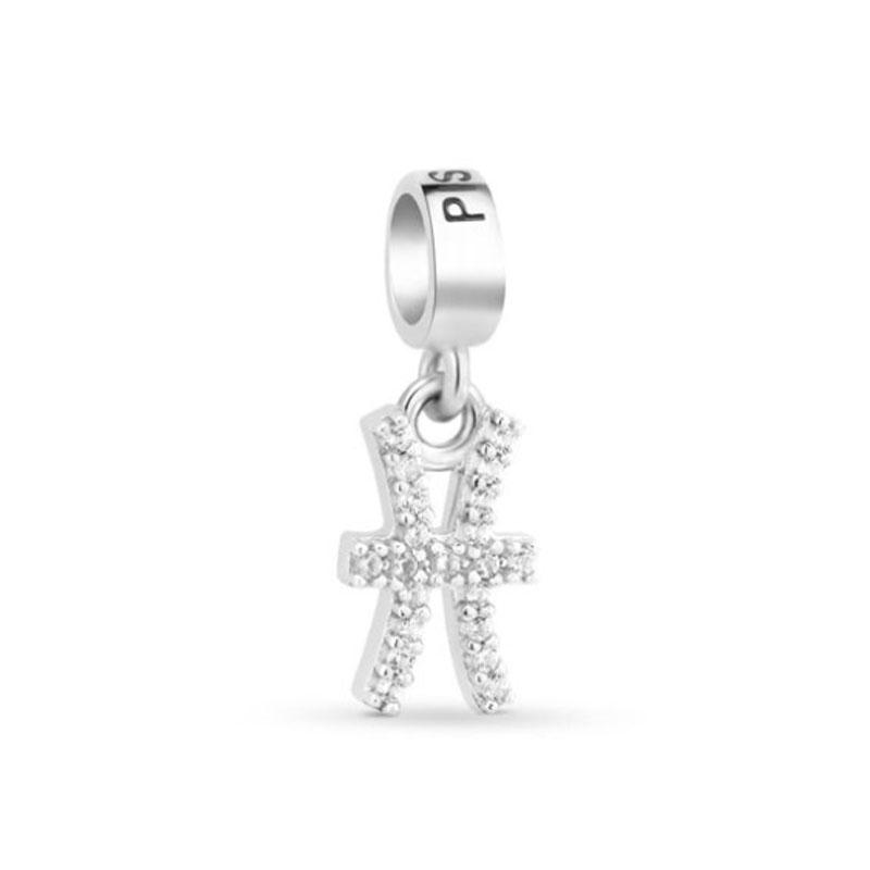 

Sparkling Exquisite 925 Silver plated 12 Constellation Beads Aries Libra Charm Fit Bracelet Jewelry Gift