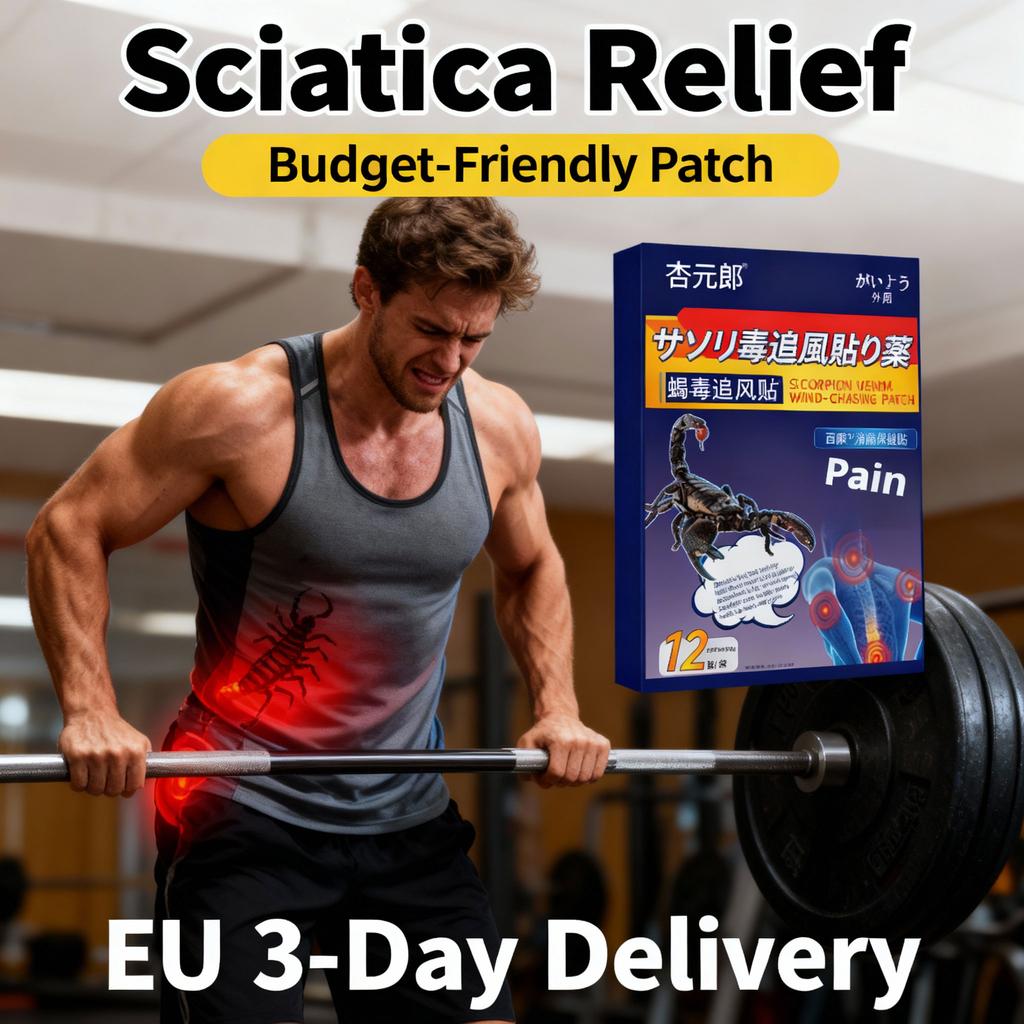 Natural Non-Irritating Sciatica Patch - Herbal Skin-Safe Lower Back Care