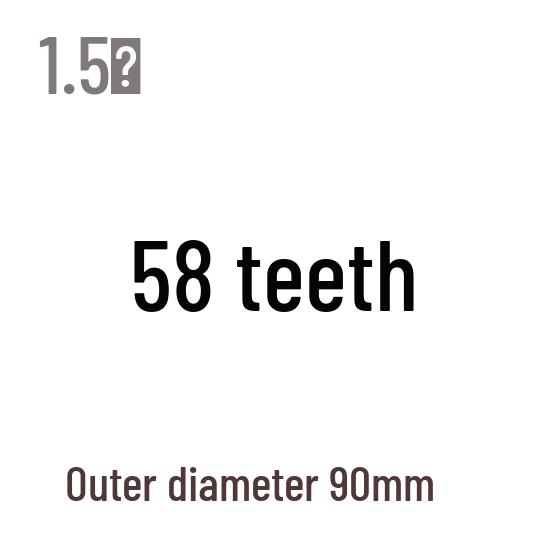 1,5M Modul Stirnrad, 13-120 Zähne, Stahl Zahnstange, 45 Stahl, Wärmebehandelt