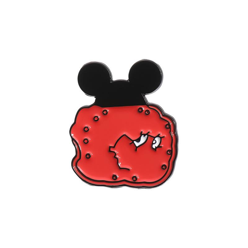 Quirky Bold And Metal Badge Brooch Featuring Eyecatching Cartoon Style Fashion For