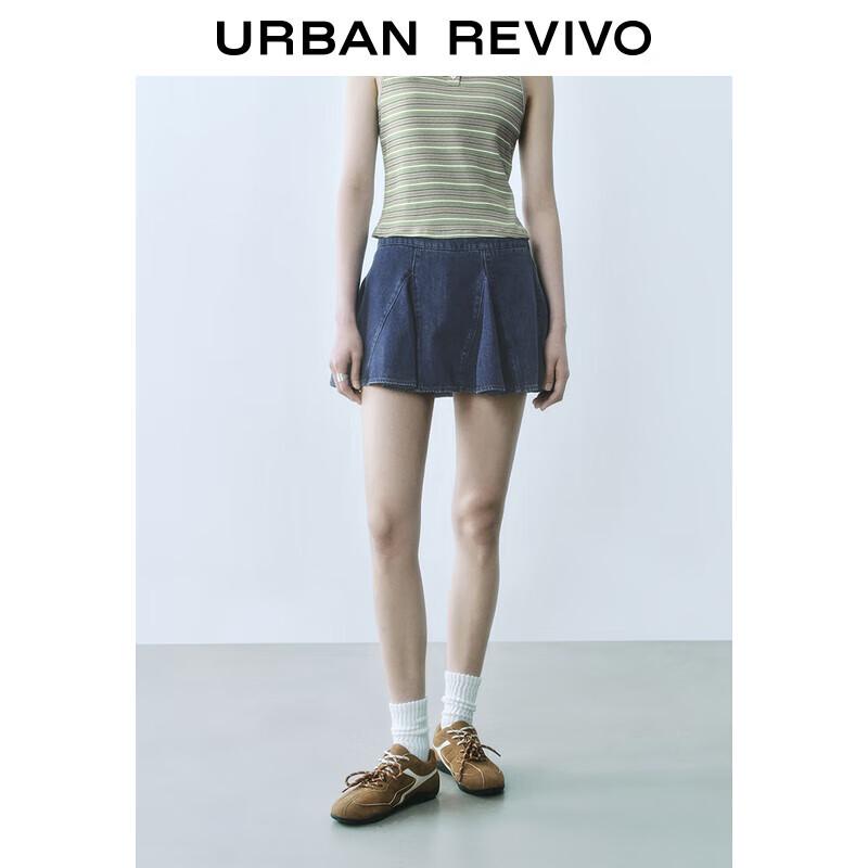 UR Women s Retro A-Line Denim Mini Skirt M