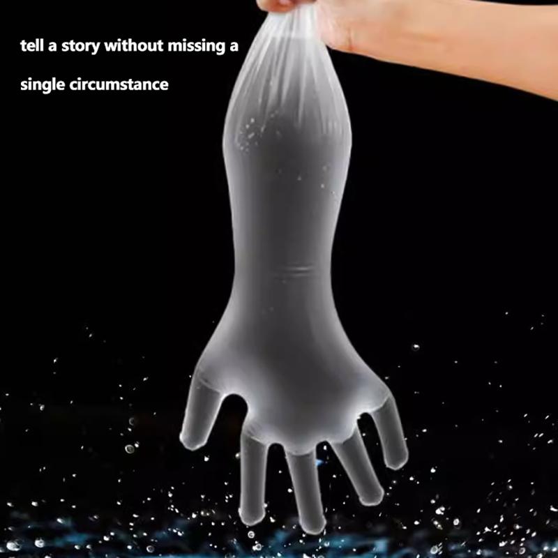 10Pcs Disposable Extended Gloves Transparent Eco-Friendly Multifunctional Arm Protection Gloves Diy Cooking Kitchen Long Gloves