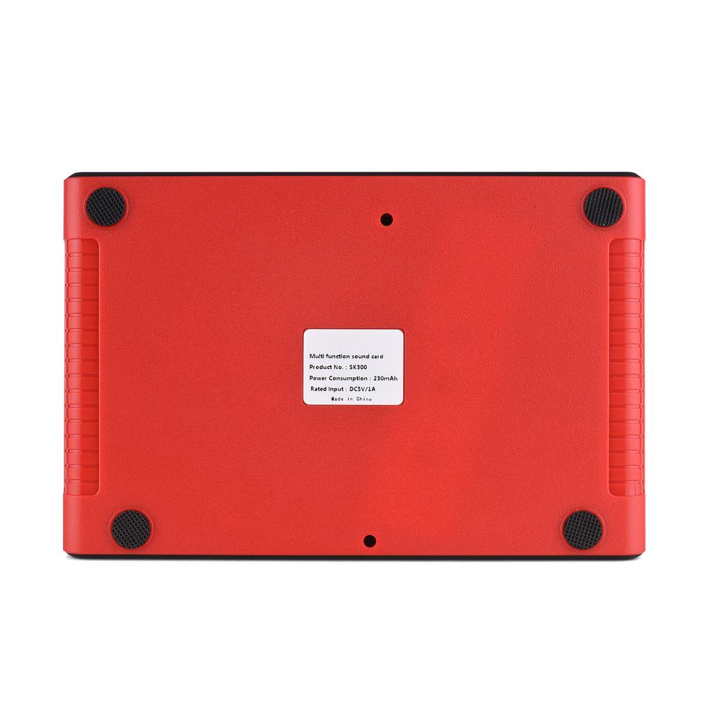 SK300 Live Sound Card External Voice Changer Audio Mixer Kit Built In Rechargeable Battery Multiple Sound Effects with