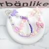 Beaded Bow Beaded Mobile Phone Chain Bowknot Bowknot Y2K Phone Lanyard  Phone Case