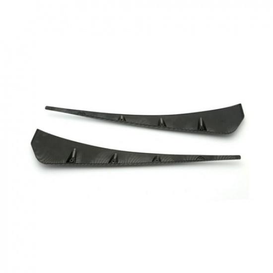 Universal 3D Carbon Fiber Car Fender Blade Side Shark Gills Vent Trim Cover Auto