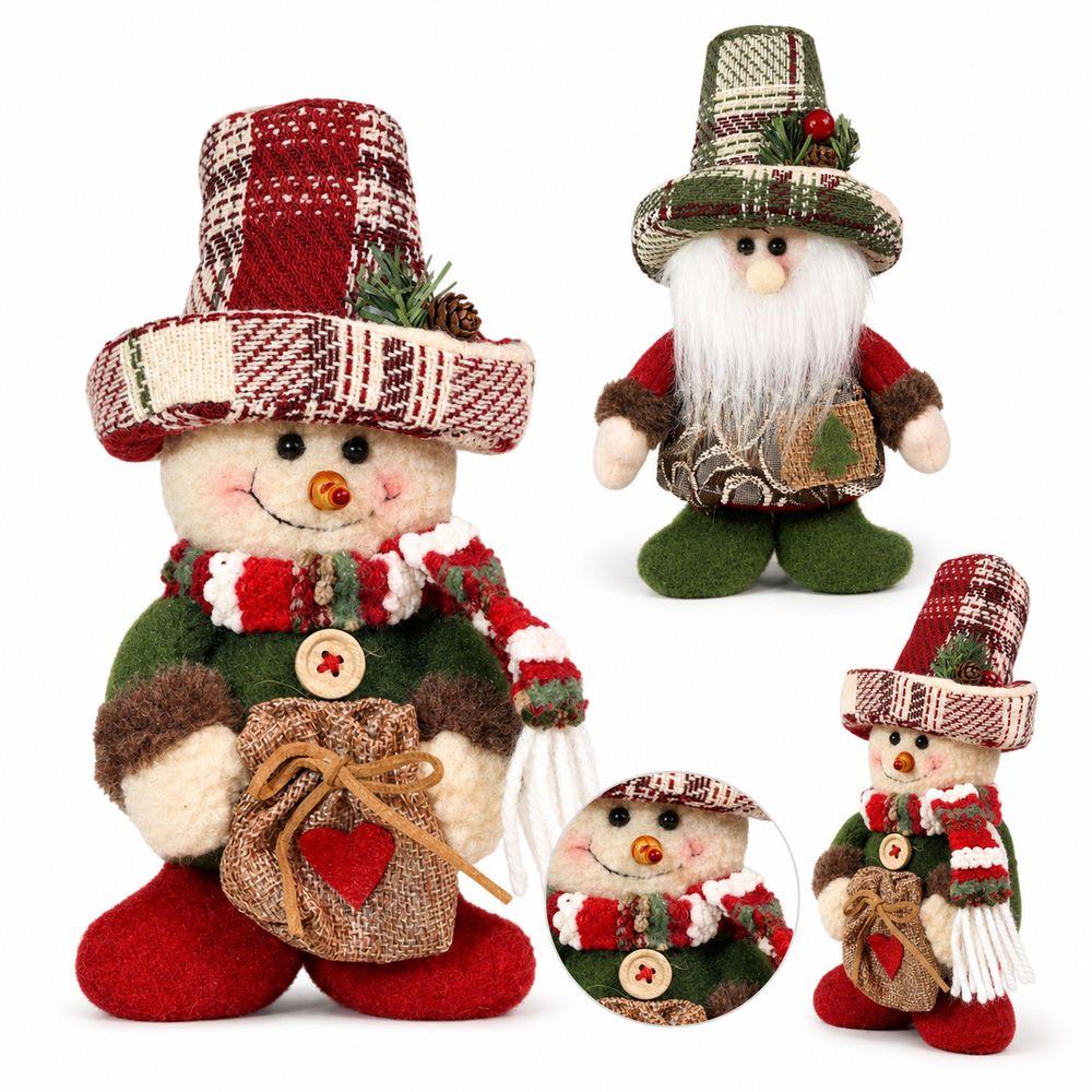 Standing Snowman Christmas Decoration Lightweight Window Display Snowman Hotel Restaurant Decor