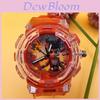 Nezha Cartoon Childrens Luminous Watch With Led Light For Kids Sports And School