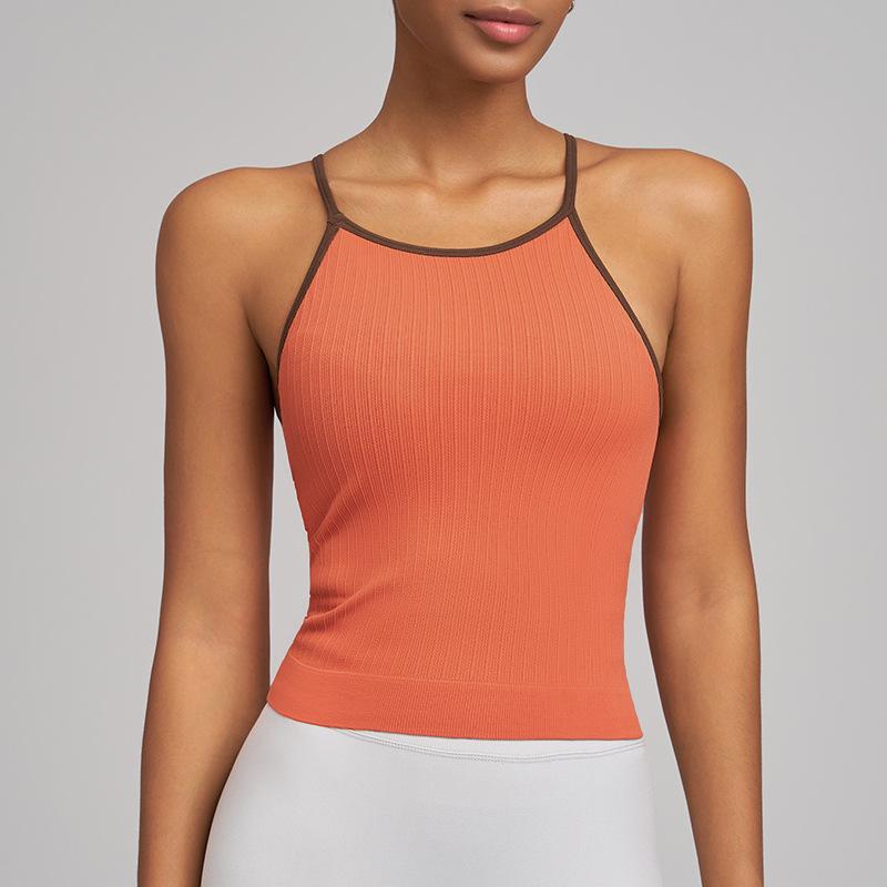 JOOMON Спортивный бюстгальтер в рубчик Color Block с высокой поддержкой и фиксированными чашками Medium