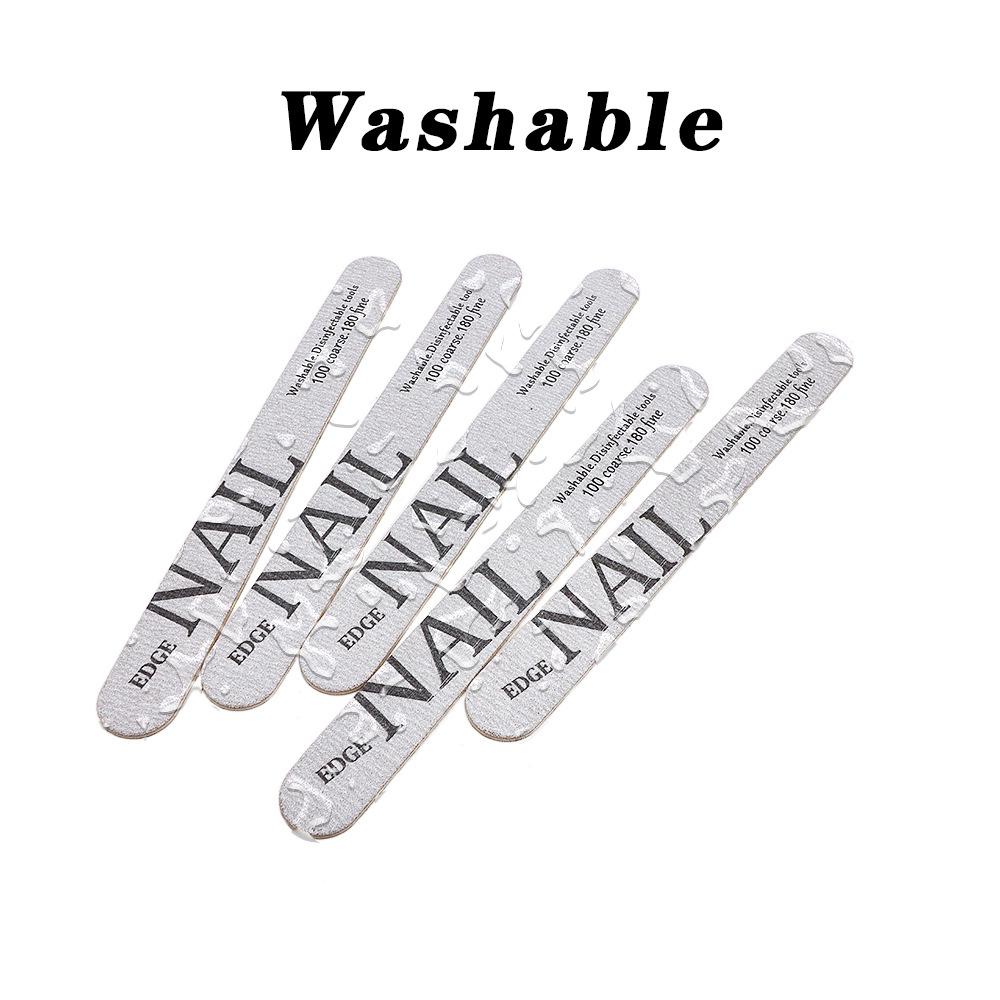Premium Wooden Nail File for Manicurists - Ultra-thin, Washable, Ideal for Acrylic, Gel, and Natural Nails.