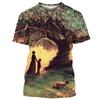 New Men's T-shirt 3D Print Body Art Men's Clothing Tees O Neck Oversized Casual Short Sleeve Shirt Cool Hip Hop Streetwear
