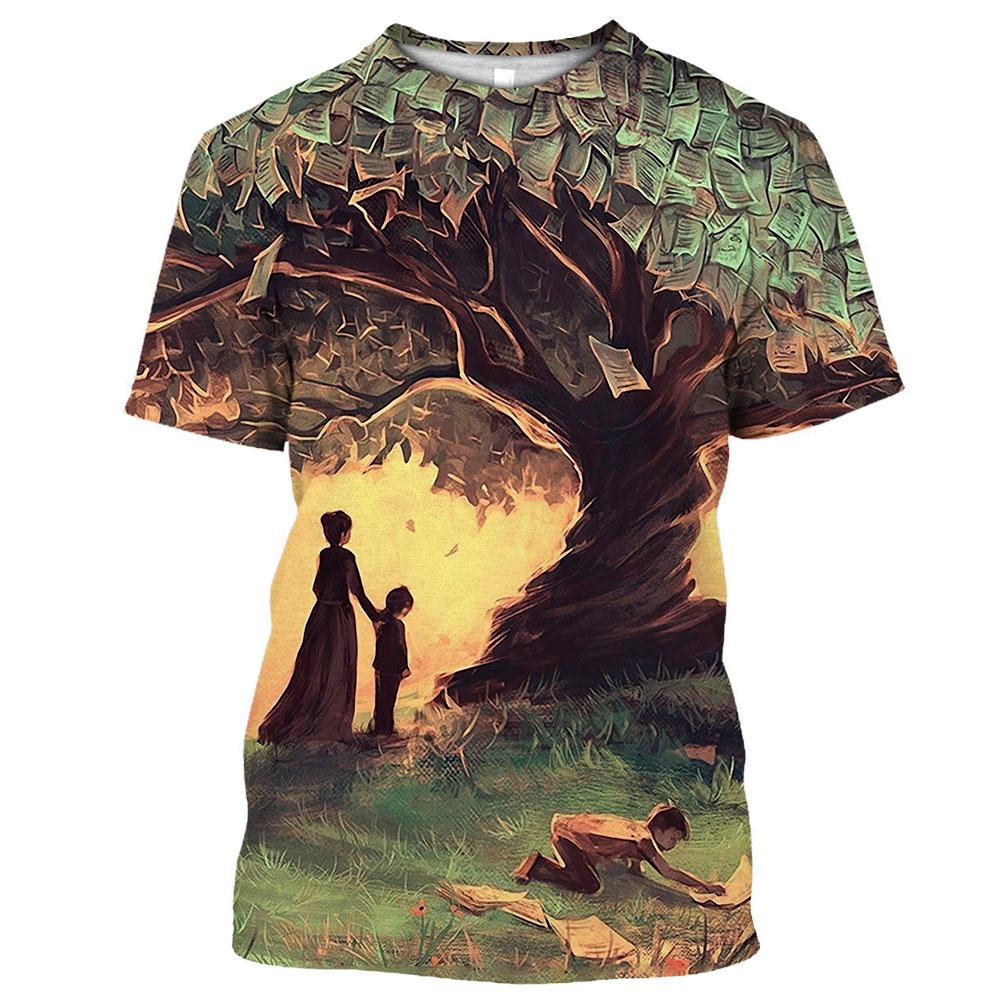 New Men's T-shirt 3D Print Body Art Men's Clothing Tees O Neck Oversized Casual Short Sleeve Shirt Cool Hip Hop Streetwear