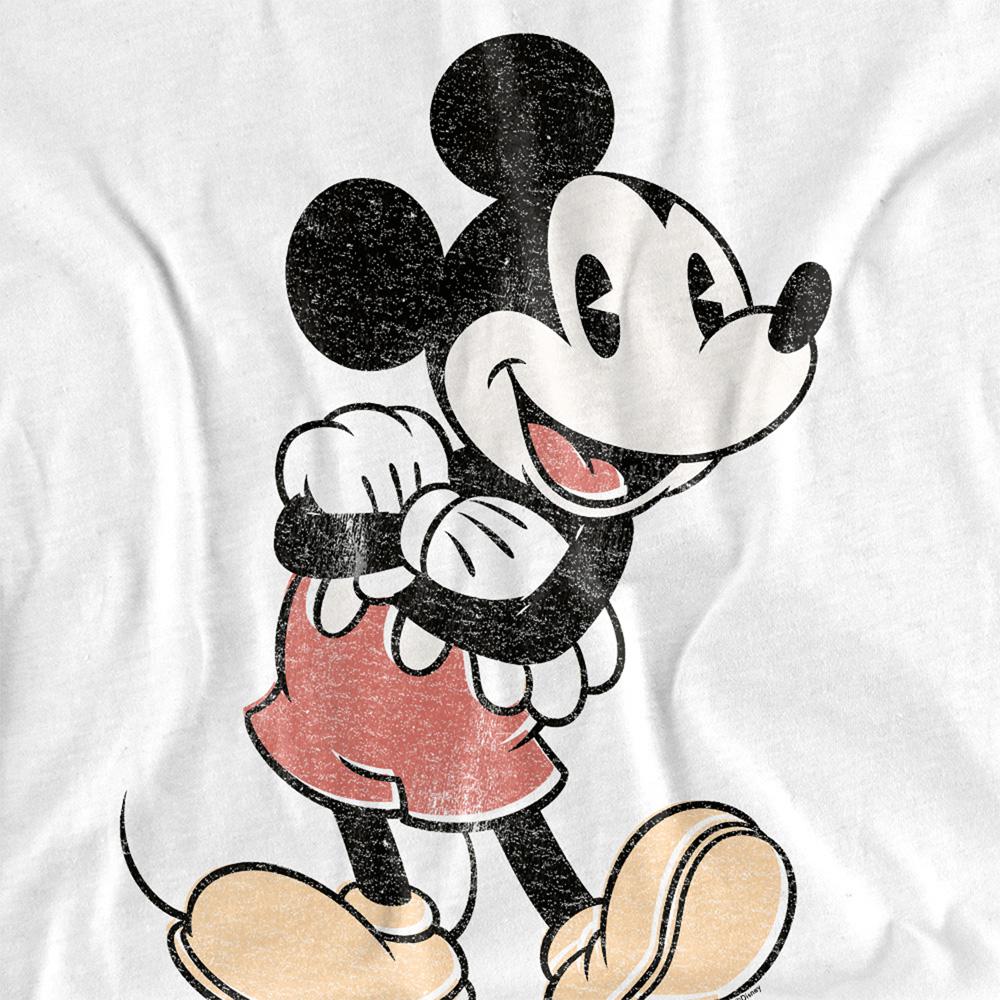 Disney Unisex Adult Mickey Mouse Vintage Long-Sleeved T-Shirt