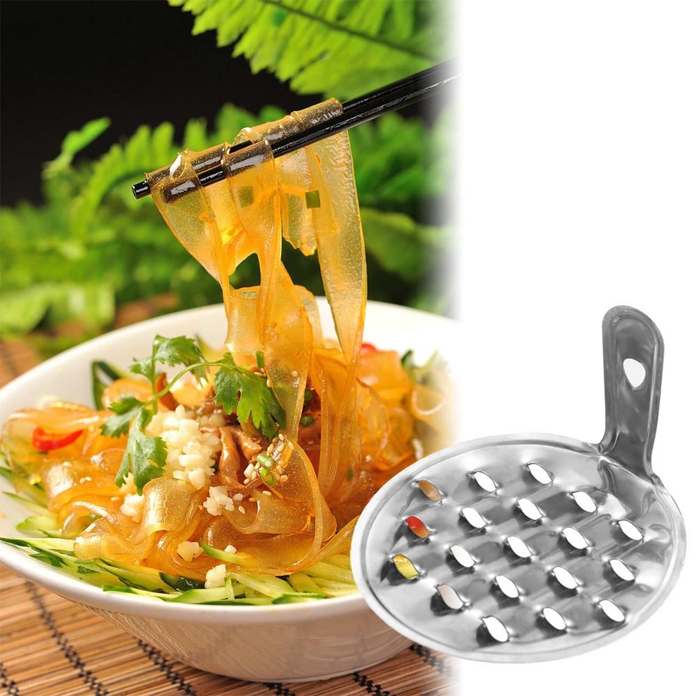 Stainless Steel Jelly Scraper Silver Cold Jelly Slicer Kitchen Gadgets Cold Jelly Grater Noodle