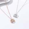 Smart Necklace Female Creative Korean Version Of Fashion Beating Heart Crown Pendant Item Jewelry Premium Durable