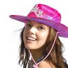 Hat Scarf Glasses Set Pink Series Felt Cowboy Hat with Feather Trim Pink Bandana Heart-Shaped Sunglasses Versatile Western Style Accessories