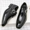 Herren Anzugschuhe Business Lederschuhe Elegant Büro Slipper Oxford Schuhe Hochzeitsfeier Schuh Loafer Designer Schnalle Flacher Schuh