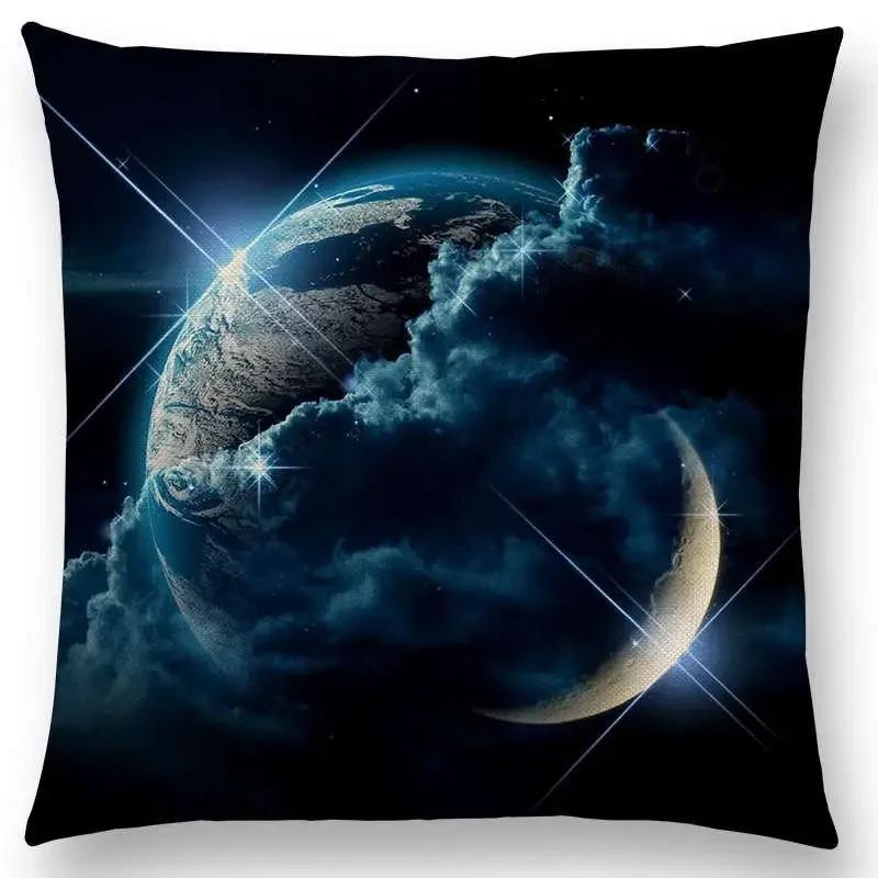 Beautiful Planets Amazing Galaxies Dreamy Stars Brand New Mysterious Universe Vast Outer Space Cushion Cover Sofa Pillow Cover