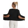 Women Short Sleeve Sweat Waist Trainer Workout Fitness Body Shaper
