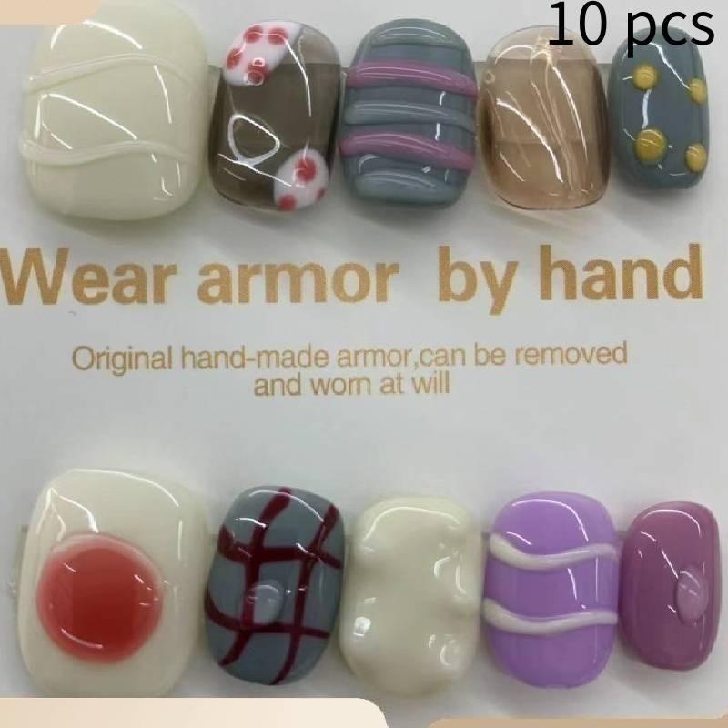 

Носимые Звездные Милые Накладные Ногти Ногти Световой Терапии Забавный Маникюр Съемные XS