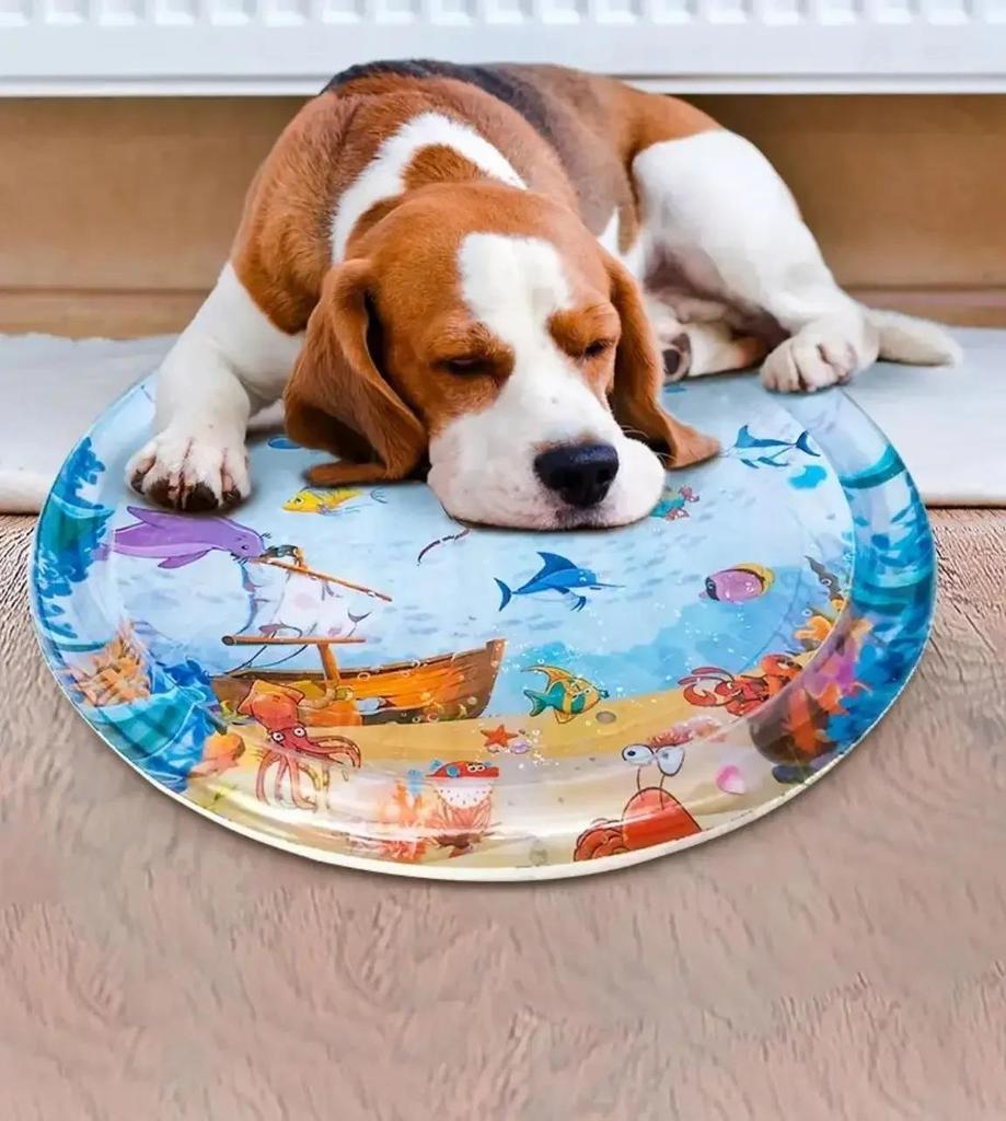 Katzenspielmatte, verdickter Wassersensor, Haustierspielmatte, Wassersensor-Kühlmatte, Spielzeug, interaktives Haustier-Wassersensor-Pad