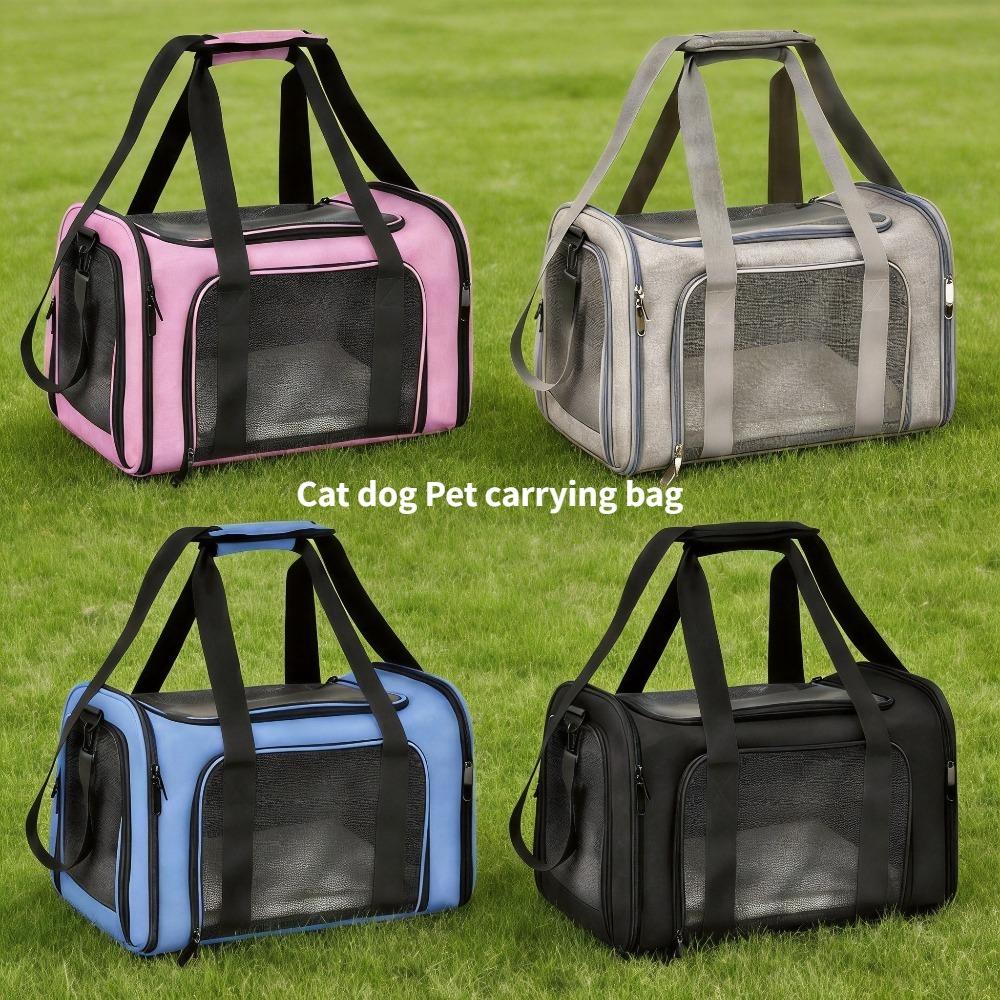 Tragbare atmungsaktive Hund- und Katzen-Tragetasche - Weiche Seiten-Rücken-Tasche - Haustier-Rucksack - Haustier-Reisetasche - Reise- und Spiel-Haustier-Handtasche
