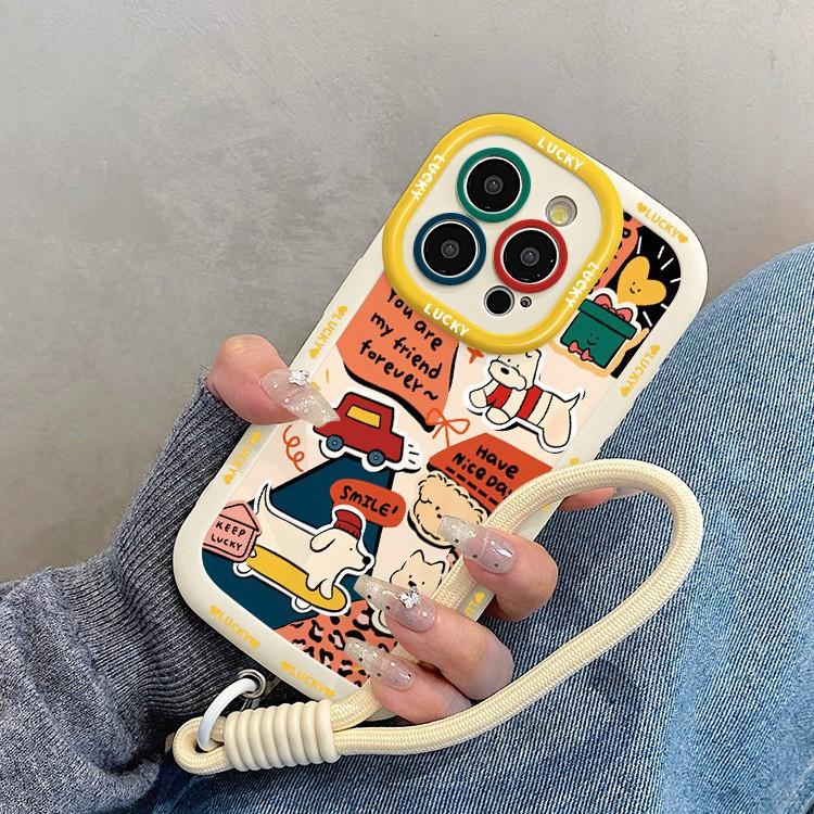 Skateboard Dog Suitable for Apple 16pm Puff Shell Iphone1514 Creative 13 Cartoon 12 Anti-fall 11 Women