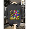 Men'S Short-Sleeve T-Shirt Featuring a Fun FIFA Football Design for The 2026 Usa-Canada-Mexico World Cup, Perfect for Street Style.