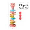 Baby Puzzle Track Turn Around  Track Rolling Ball Mental Sliding Ball Tower Education Assembling Toy Gift Stacking Toy for Kids