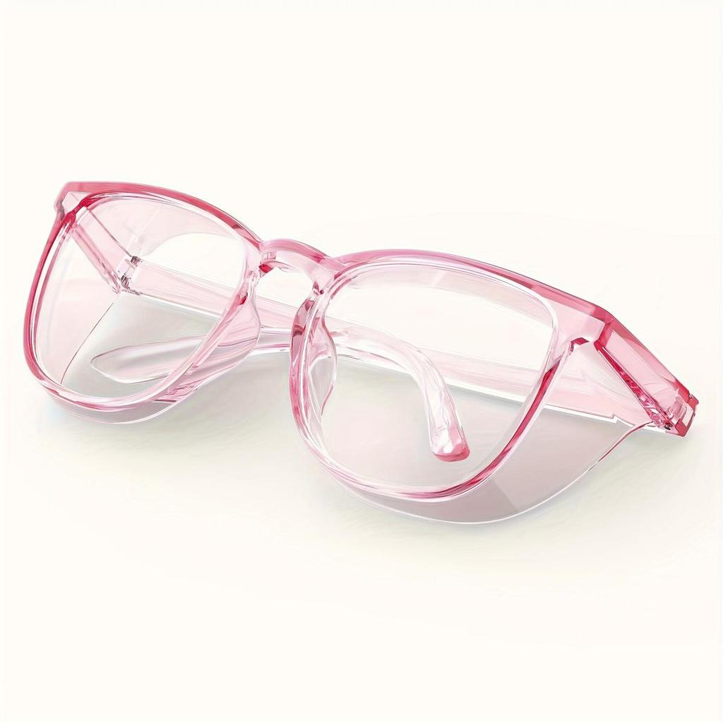 1 Pair Stylish Safety Glasses Clear Anti-Fog Anti-Scratch Anti-blue Protective Glasses For Men And Women Eyewear Accessories