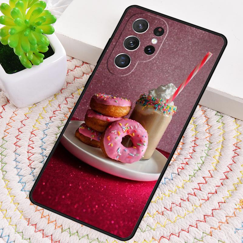 Donut Sweet Desert Coffee Phone Case for Samsung Galaxy Note 10 Pro S26 Ultra S23 S24 FE S25 S21 S22 PLUS Shockproof Cove