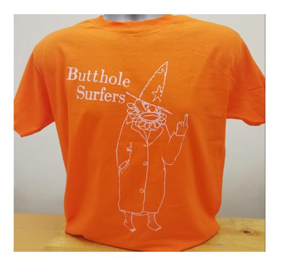 Butthole Surfers Clown T-shirt Rock Music Husker Du Big Black Primus Orange New M