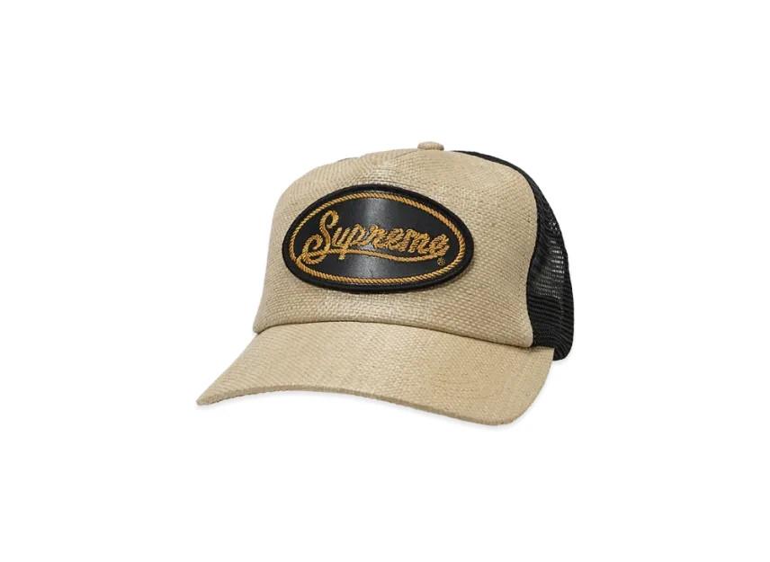 811950 Supreme Raffia Mesh Back 5-Panel Tan One-Size