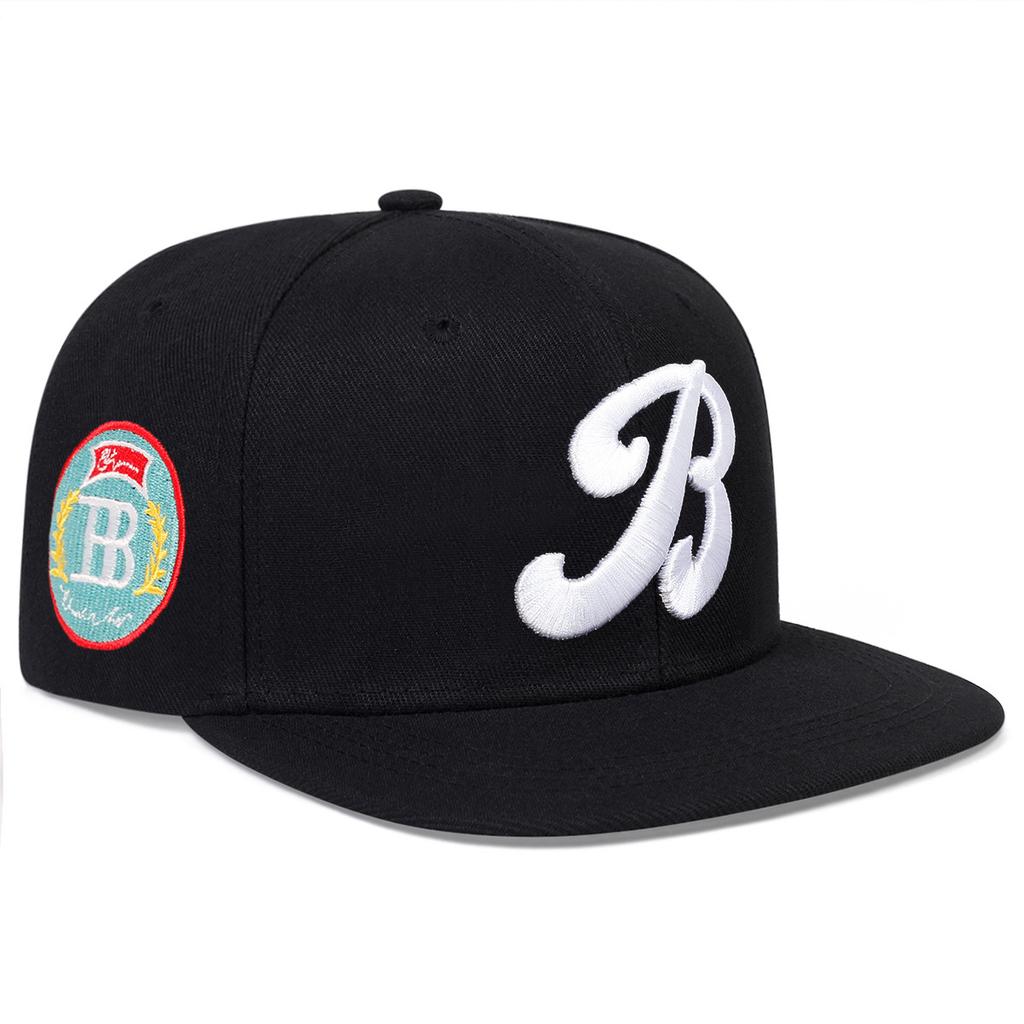 Unisex Fashion B Letter Embroidery Hip-hop Hats SpringAutumn Outdoor Adjustable Casual Baseball CapsSunscreen Hat Trucker Hat