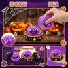 Holiday Party Favors 1/5Pcs Halloween Dumpling Squeeze Toy with Steamer, Pumpkin Eyeball Ghost Kids Toys Skull Fidget for Relieve Stress, Anxiety