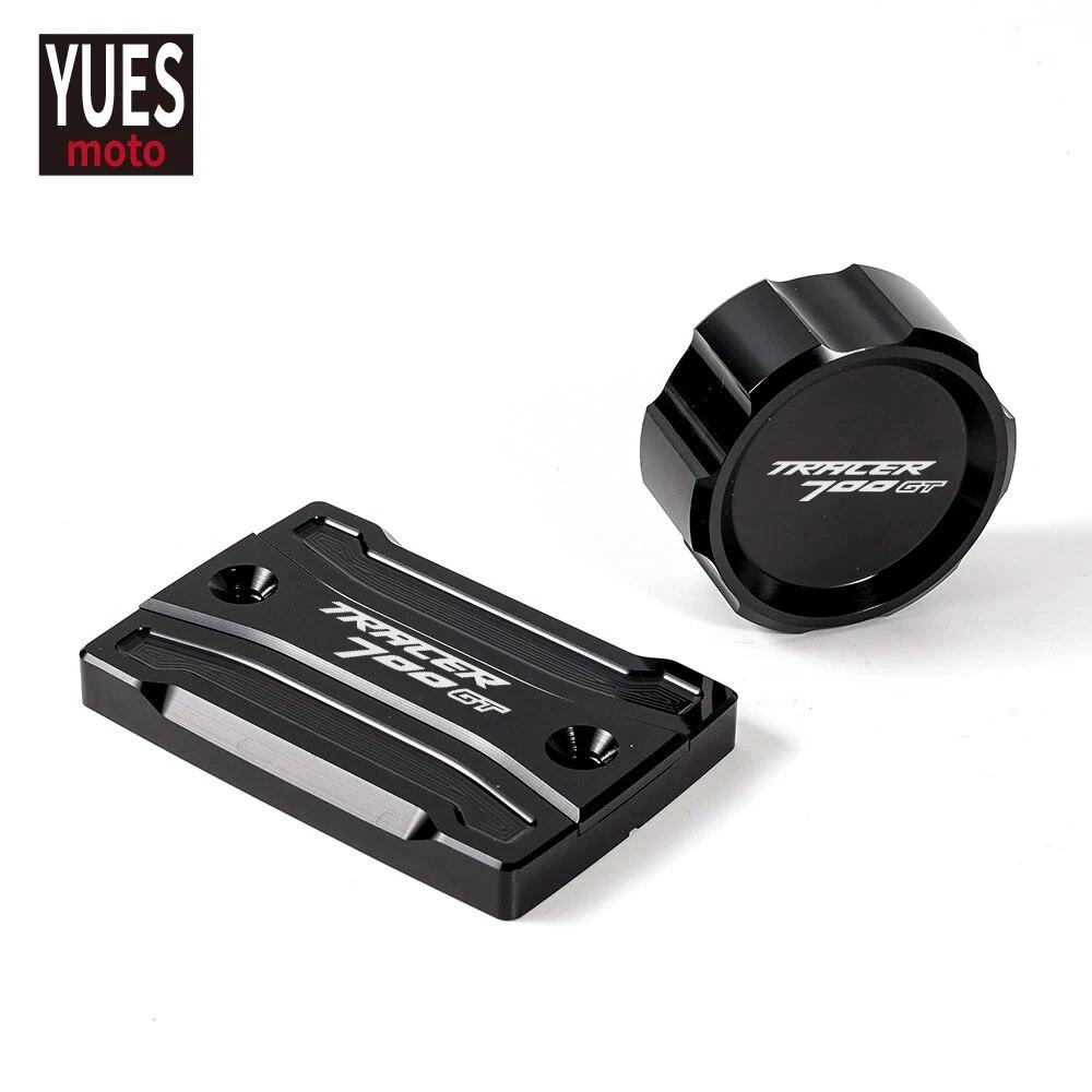 Motorcycle Accessories Front & Rear brake Fluid Cylinder Master Reservoir Cover Cap For Yamaha Tracer 700 GT 2016-2018