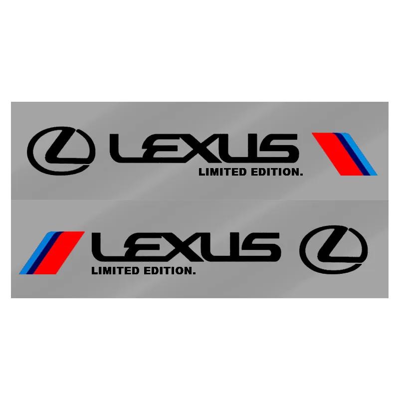 2pcs Reflective Car Door Side Sticker Body Graphics Vinyl Decal for Lexus 250 300 RX 300 350 US 200 GX 400 460 LX GS450H GS350 ES 350 300H NX300