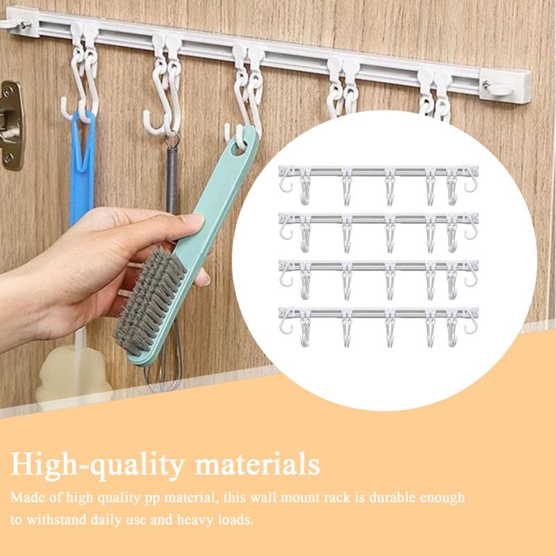 Kitchen Utensil Hangers Wall Mount Adhesive No Drilling Spatula Storage Rack Space Saving Home Organizer For Spoons BBQ Tools