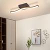 Plafonnier LED - NETTLIFE - Vague - Noir - 3000K (blanc chaud) - Ø35 cm, LED intégrée