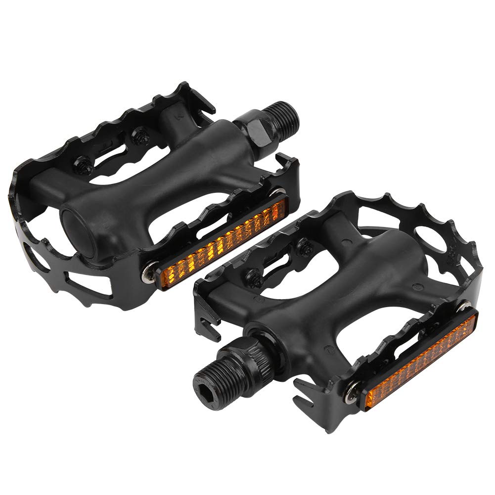 2pcs Bicycle Flat Made of Aluminum Hollow For Mountain Road Replacement Durable Pedals, Pedals, Alloy, Lightweight, Design, Double-sided Pedal,