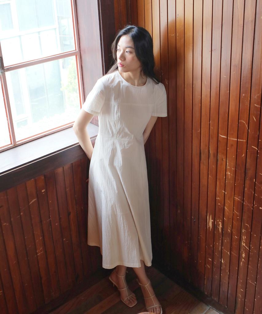 PAUL&ALICE Bustier Detailed Dress / Cream